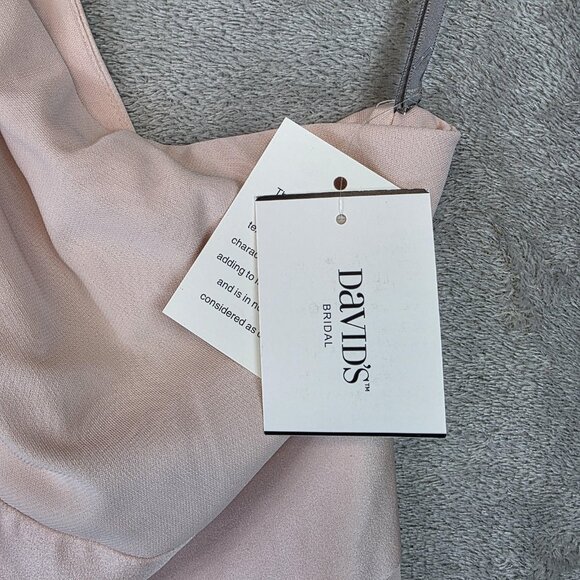 White by Vera Wang Gown Womens 4 Blush One Shoulder Formal Maxi Dress VW360513 - Picture 4 of 13